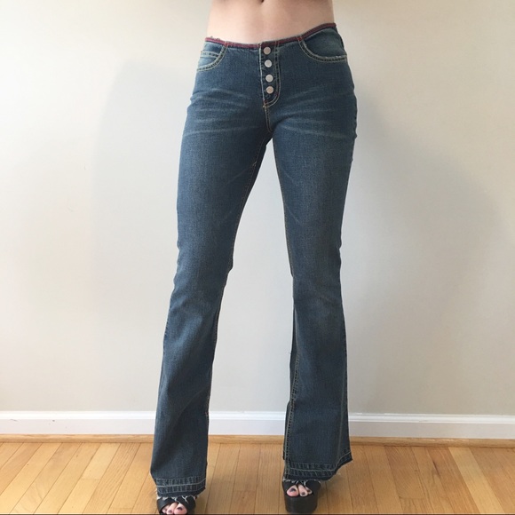 cheap low rise flare jeans